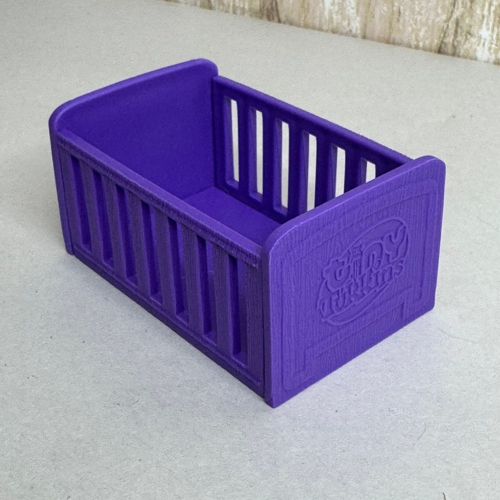 Tiny Tukkins Purple Plastic Doll Crib Replacement Furniture 2019 BHTB
